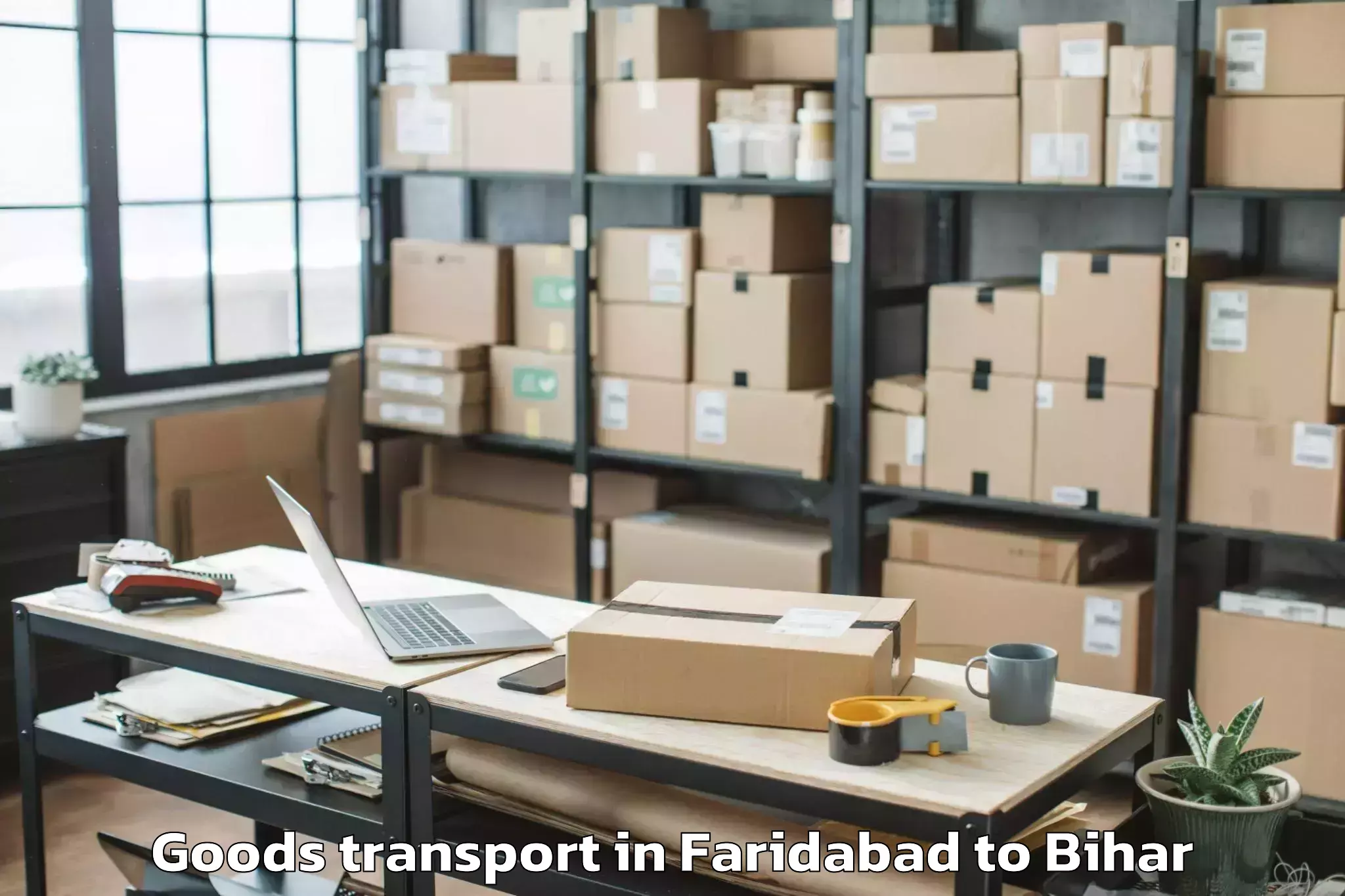 Professional Faridabad to Dhuraiya Goods Transport